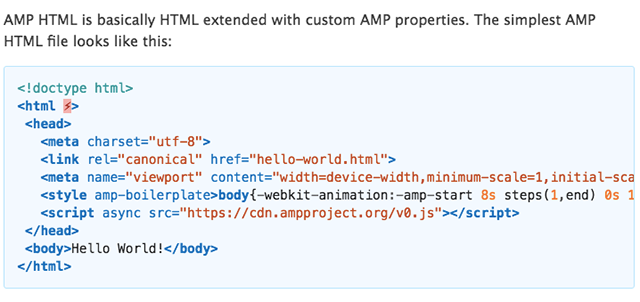 AMP HTML